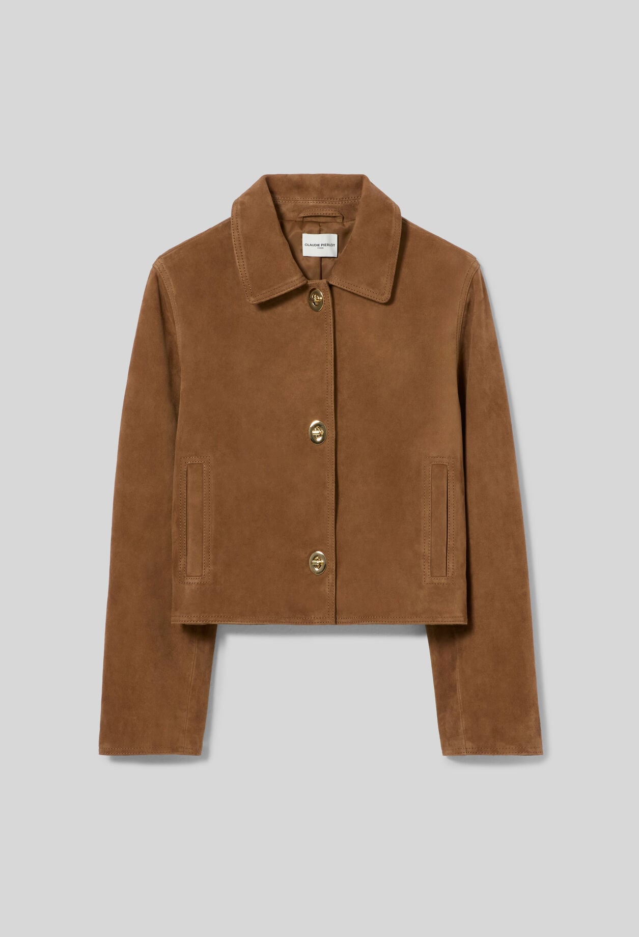Chaqueta corta de ante