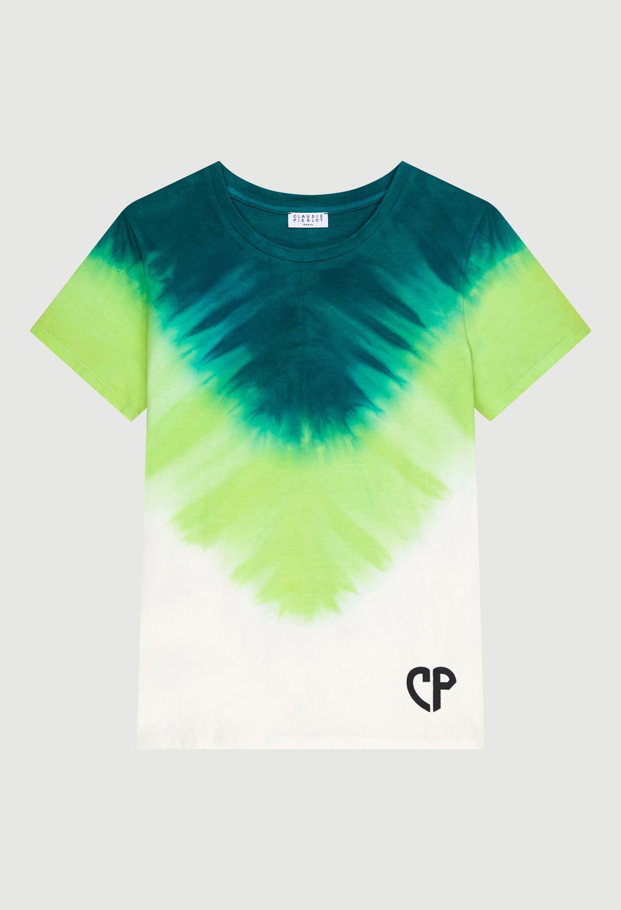 Camiseta tie & dye geométrica