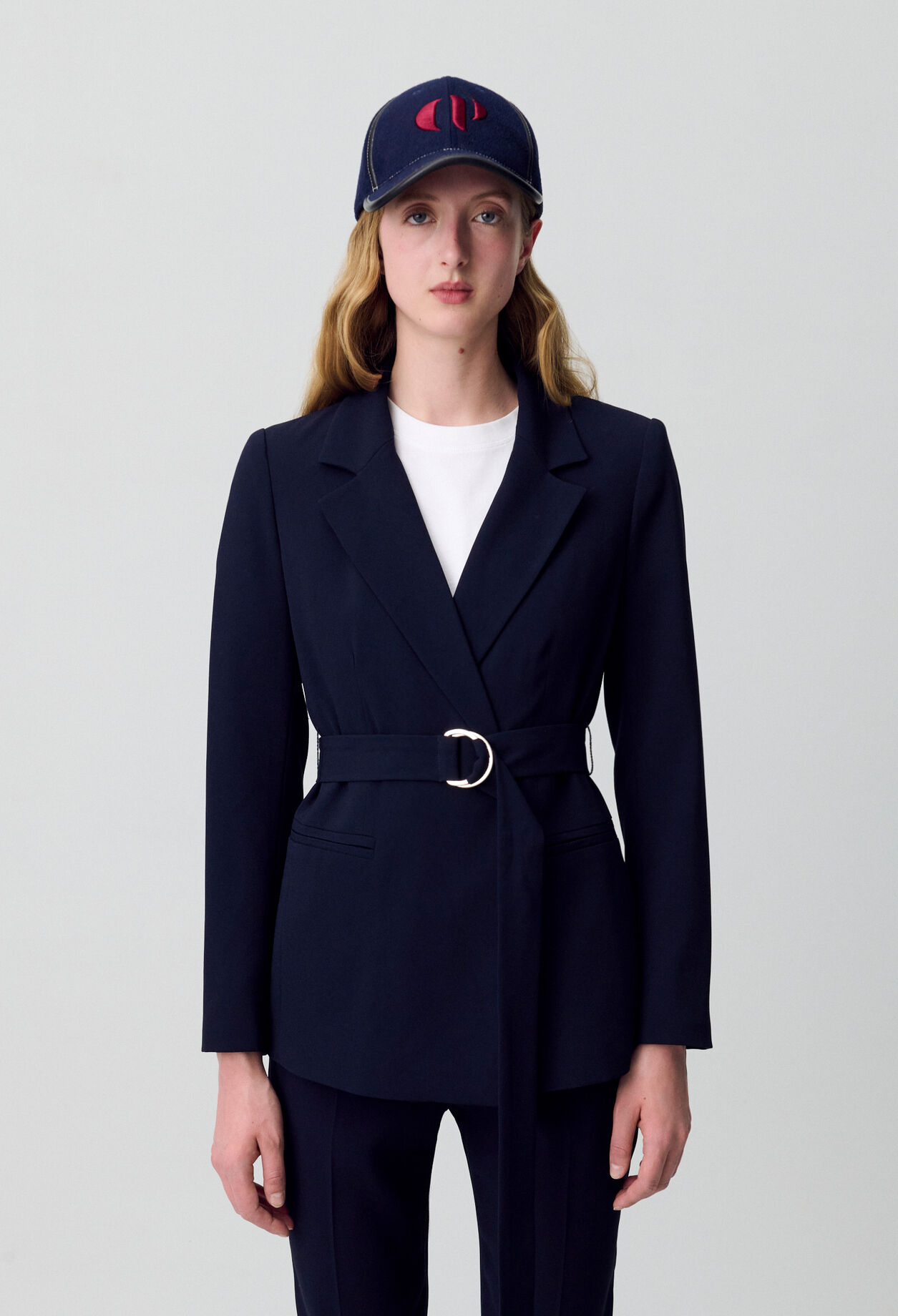Chaqueta sastre lisa entallada 