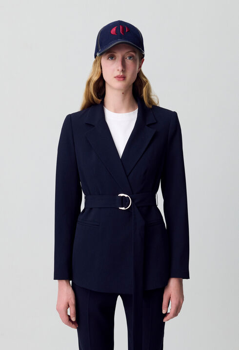 Chaqueta sastre lisa entallada 