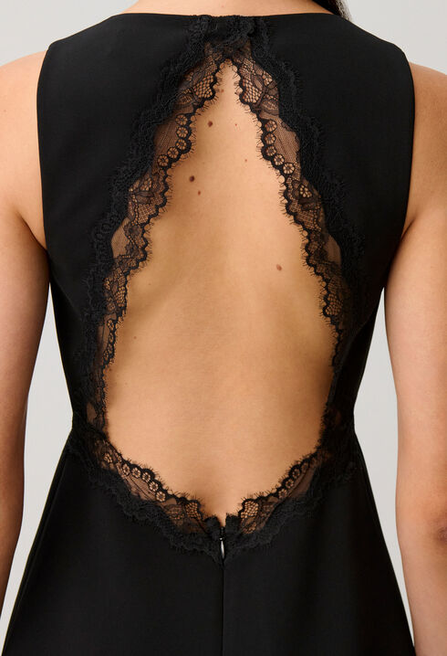 Vestido encaje espalda descubierta