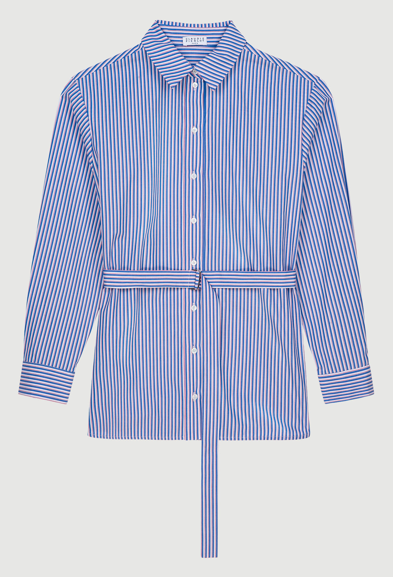 Camisa de rayas entallada