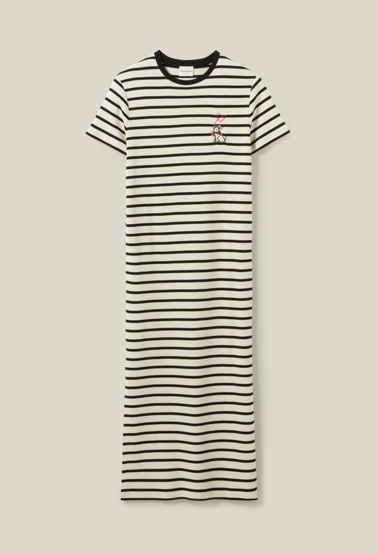 Vestido Jean Toto a rayas midi