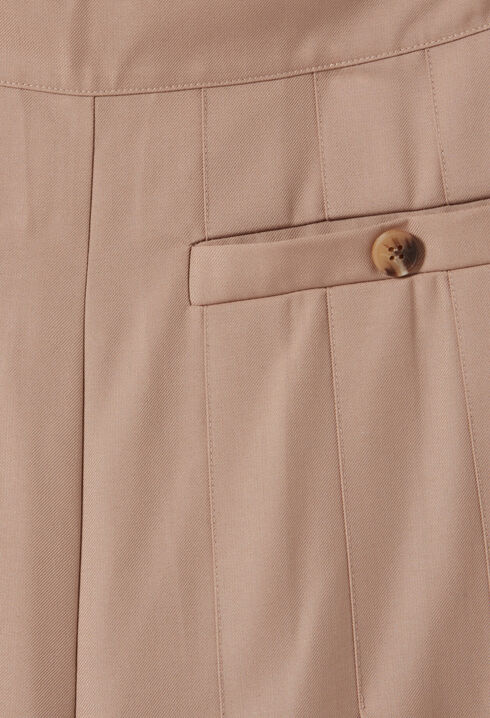 Pantalón plisado de talle alto