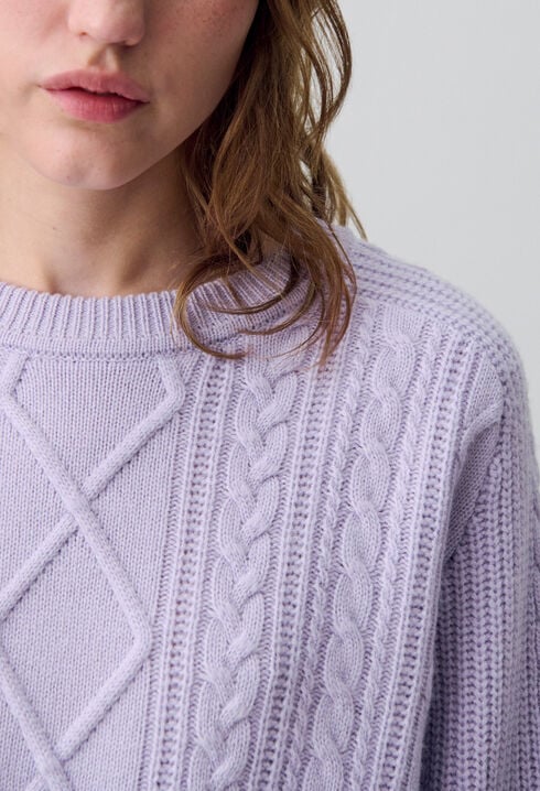Jersey de punto jacquard oversized