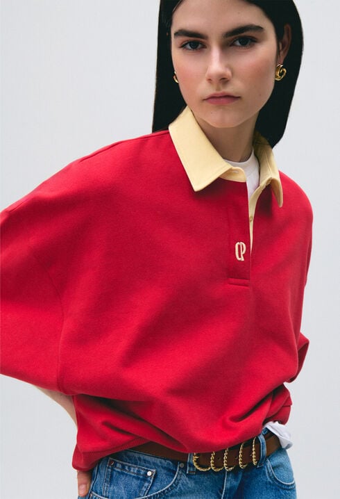 Sudadera oversize de algod&oacute;n