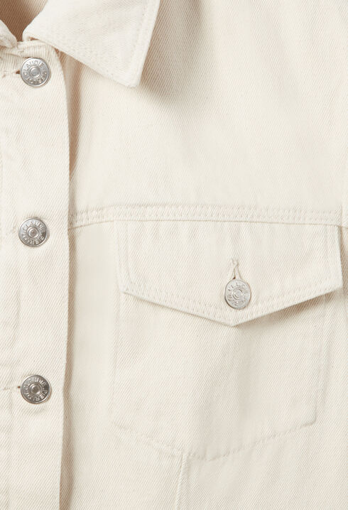 Cazadora vaquera cruda manga larga