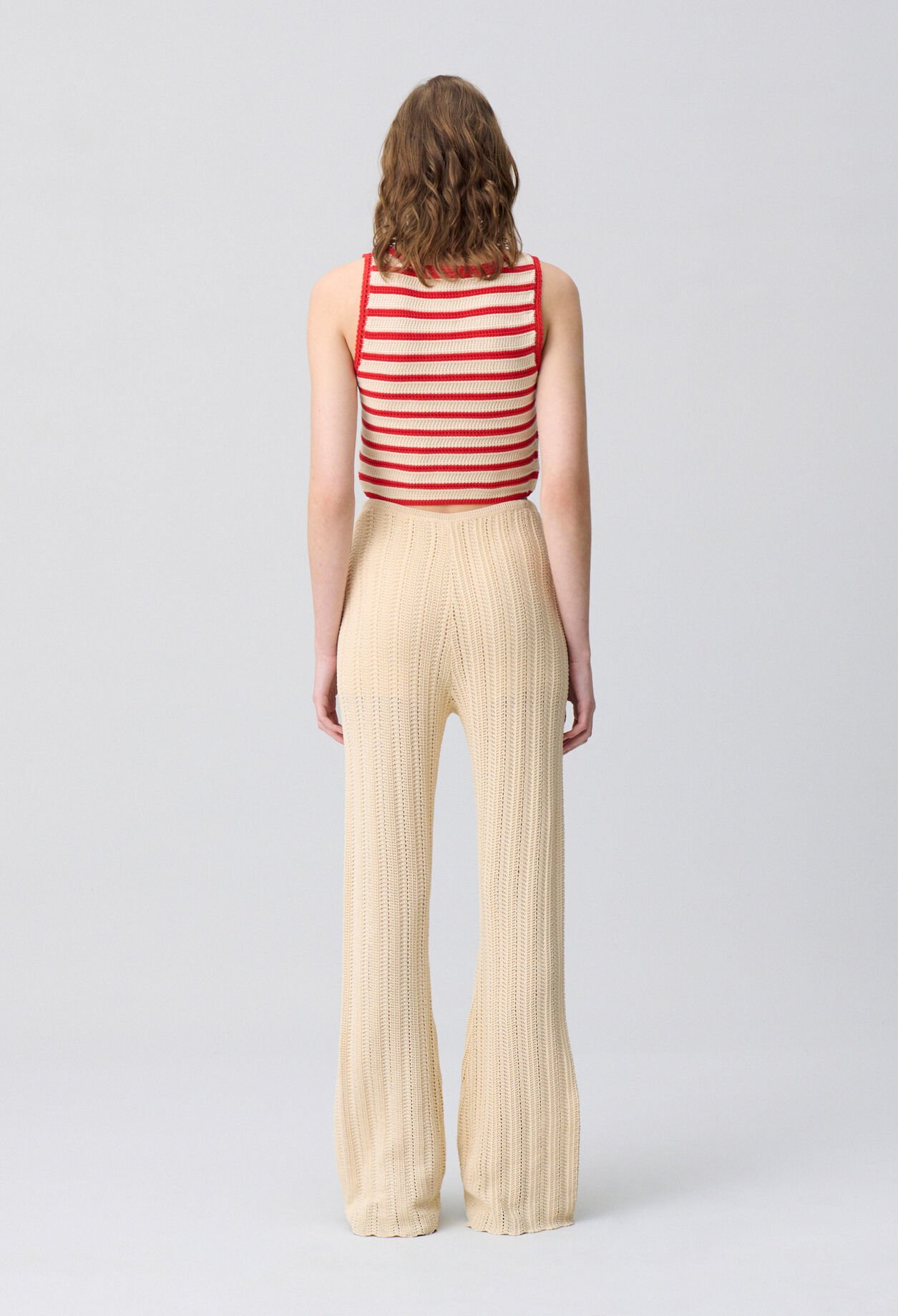 Pantalón fluido de crochet