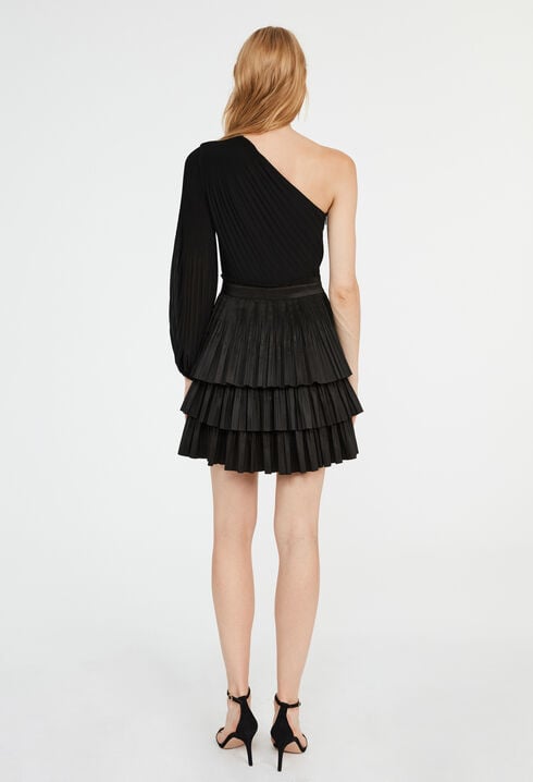 Vestido de patinadora asimétrico