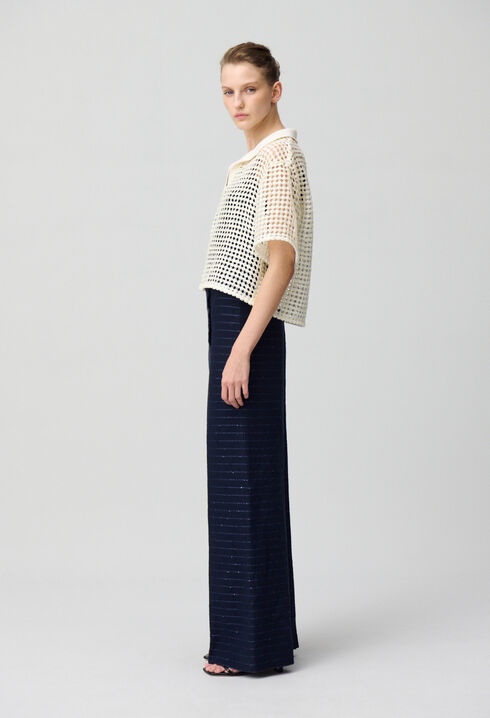 Pantalón de raya con botones