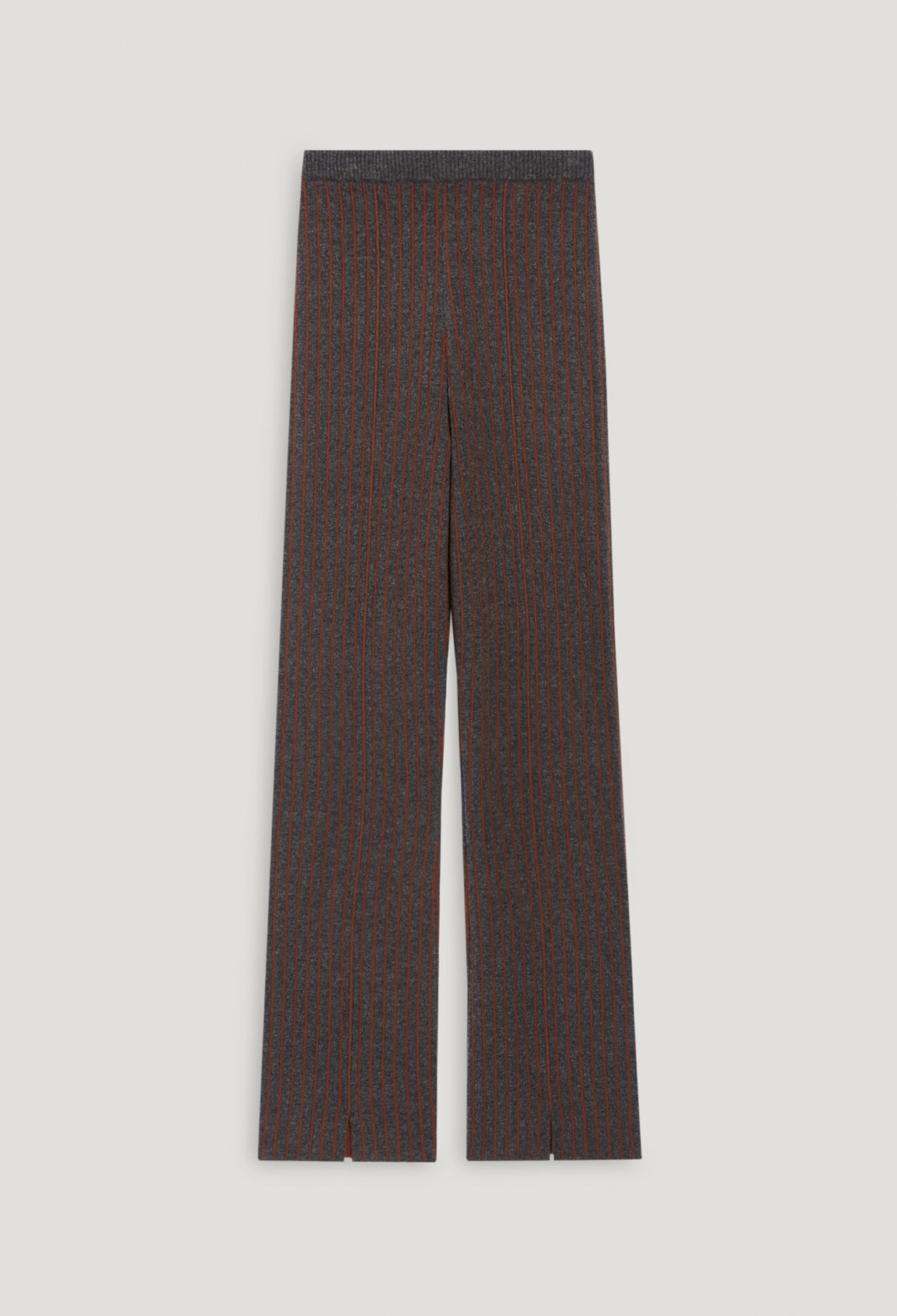 Pantalón de punto a rayas 