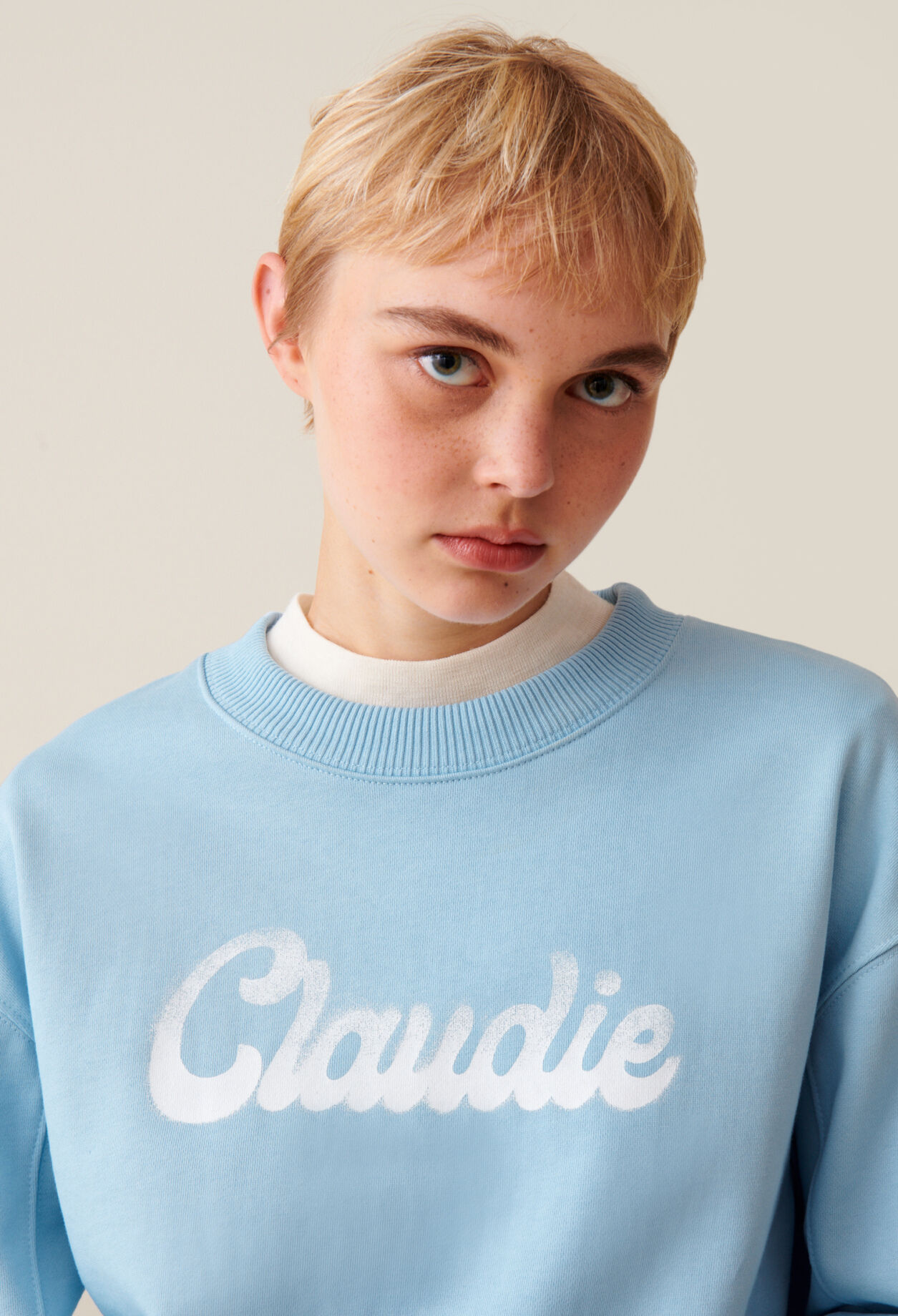 Sudadera amplia Claudie estampada