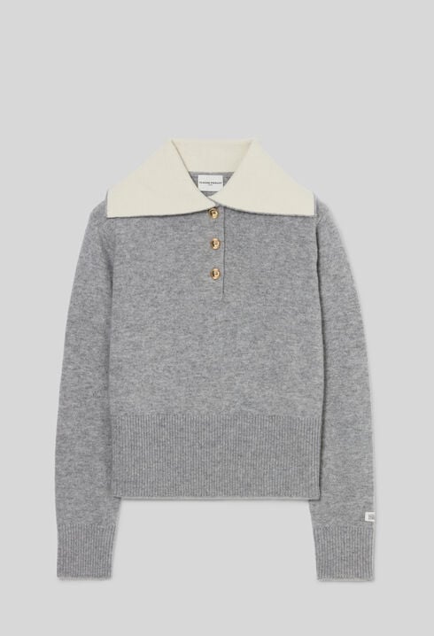 Jersey de lana cuello camionero