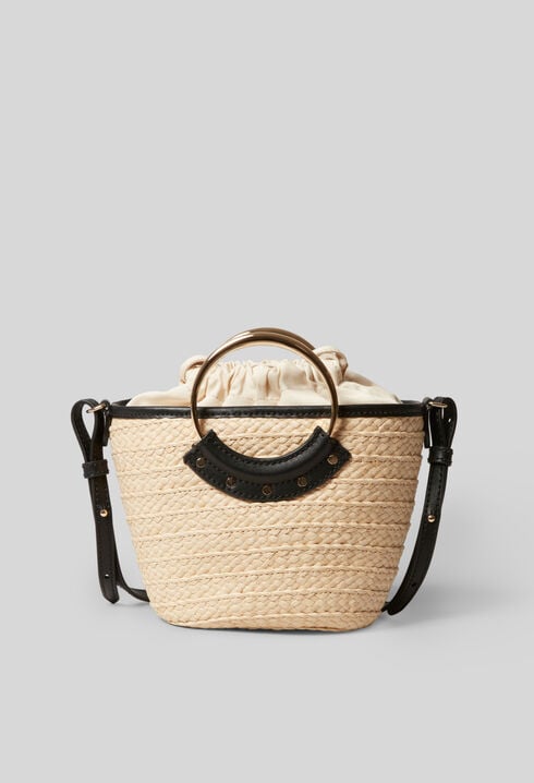 Bolso pequeño mimbre trenzado