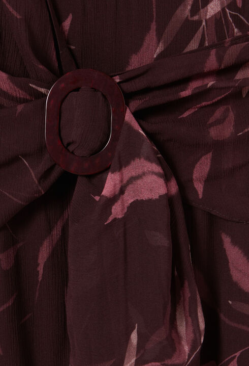 Vestido corto fluido sin mangas forrado