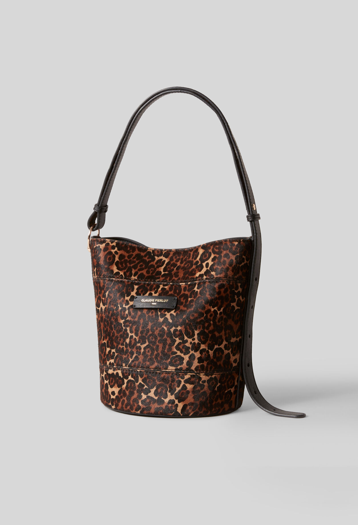 Bolso de cubo Solveig leopardo