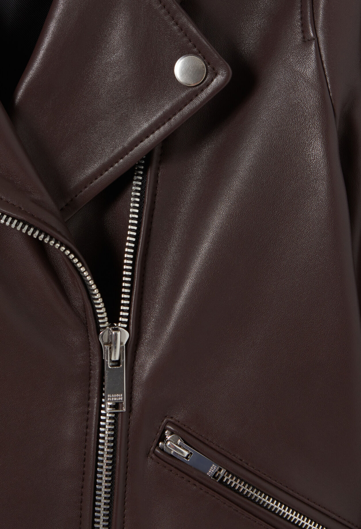 Chaqueta de piel lisa