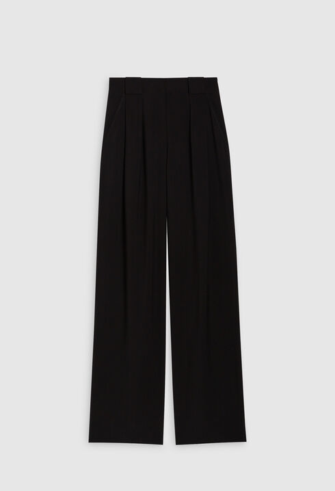 Pantalón de traje negro fluido