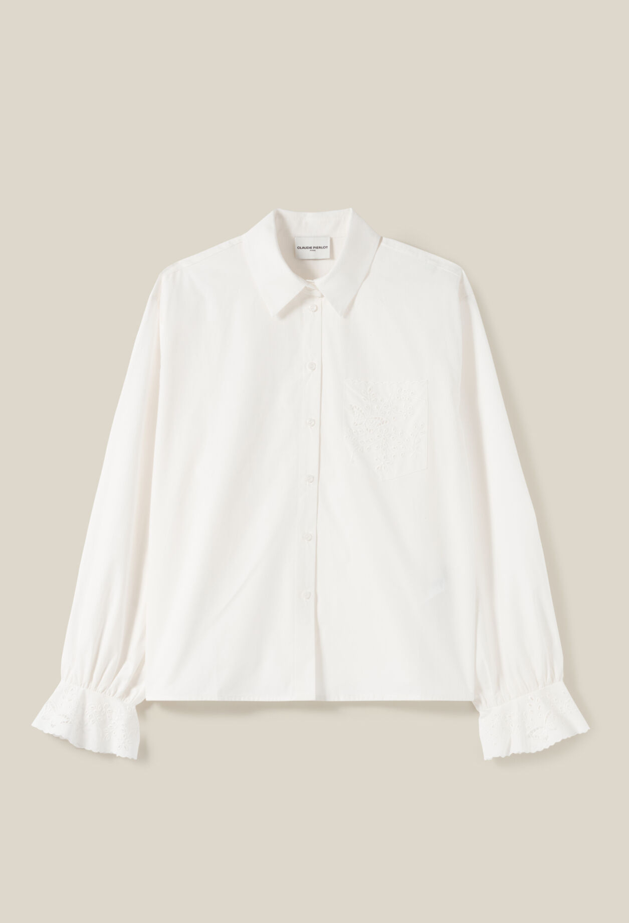 Camisa blanca bordada