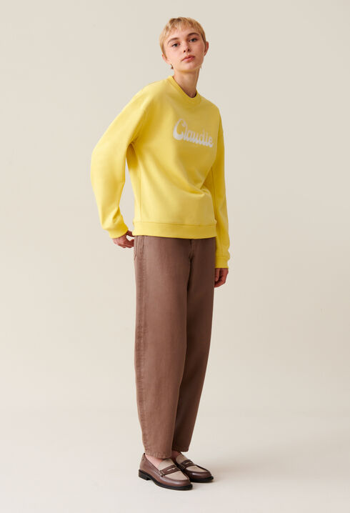 Sudadera amplia Claudie estampada