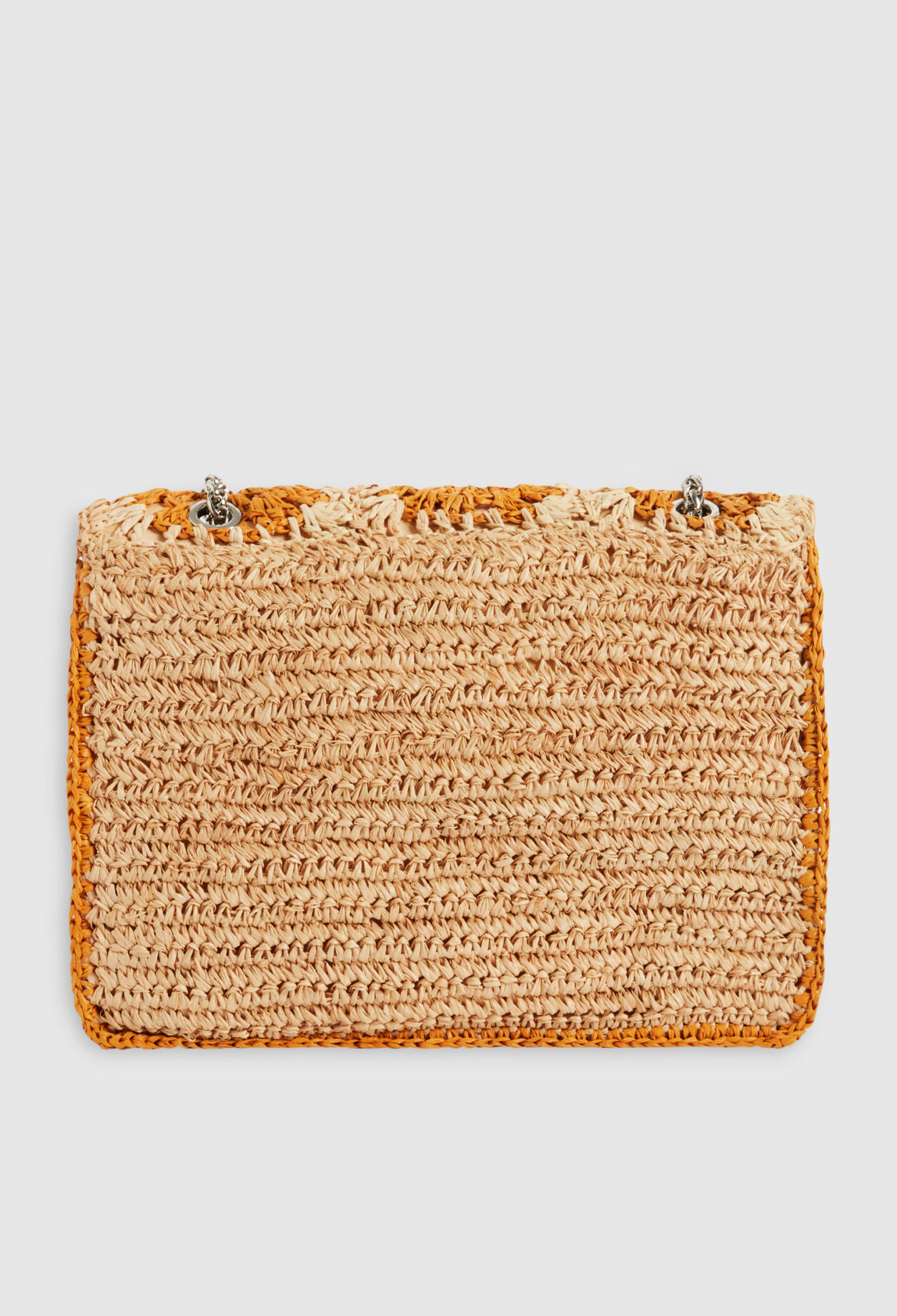 Bolso de rafia mimosa