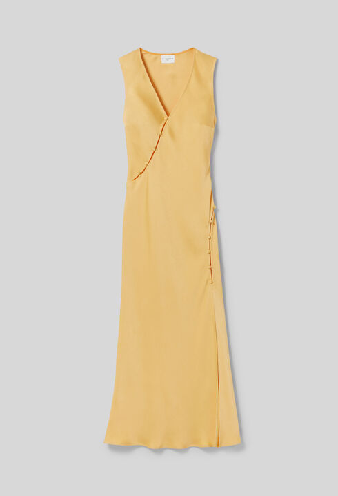 Vestido satinado fluido