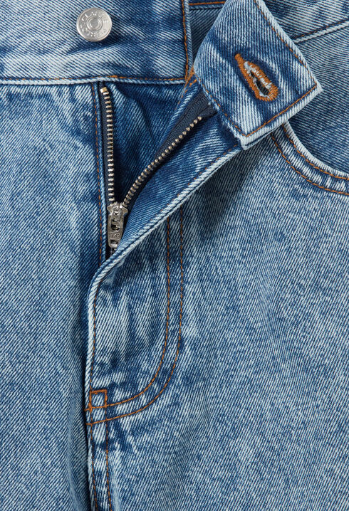 Short vaquero de pernera recta