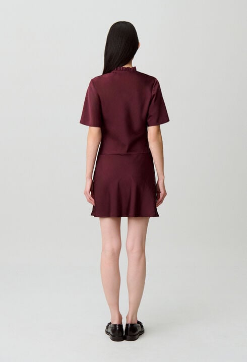 Vestido corto fluido