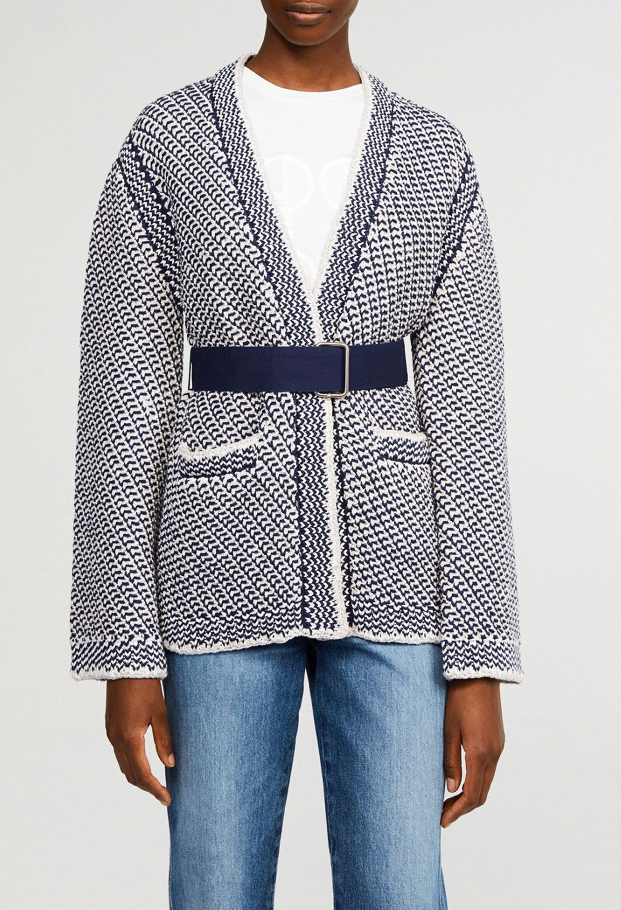 Cardigan oversize de algodón bio