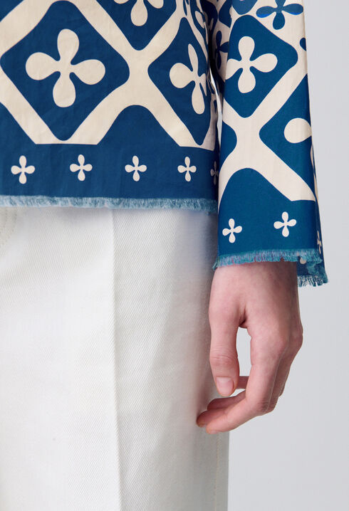 Camisa fluida estampada