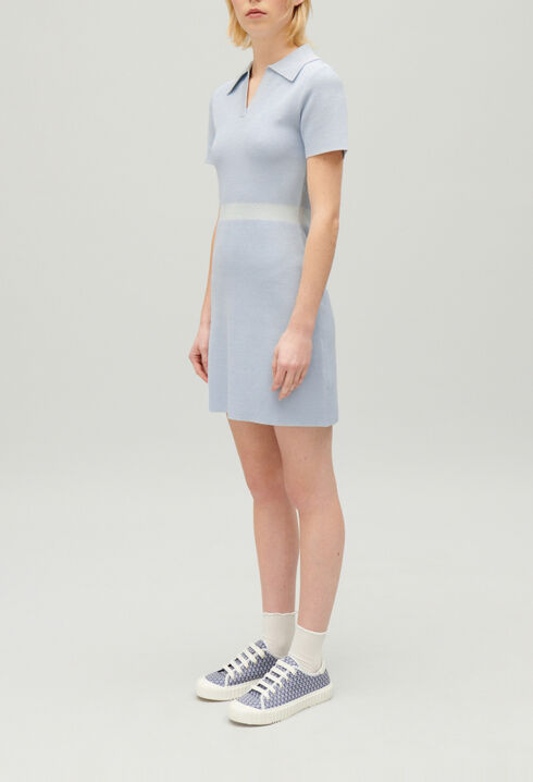 Vestido corto de punto