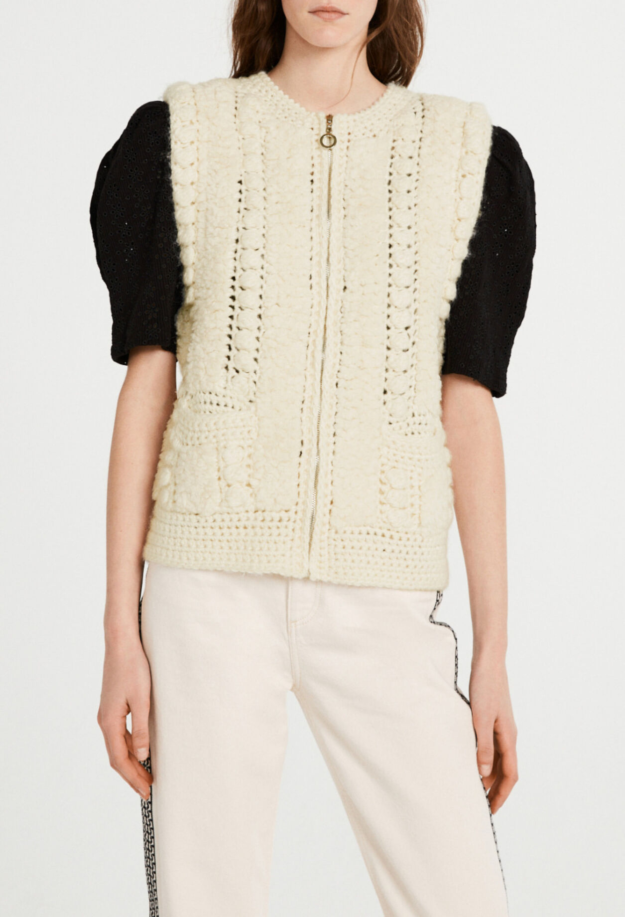 Cardigan sin mangas