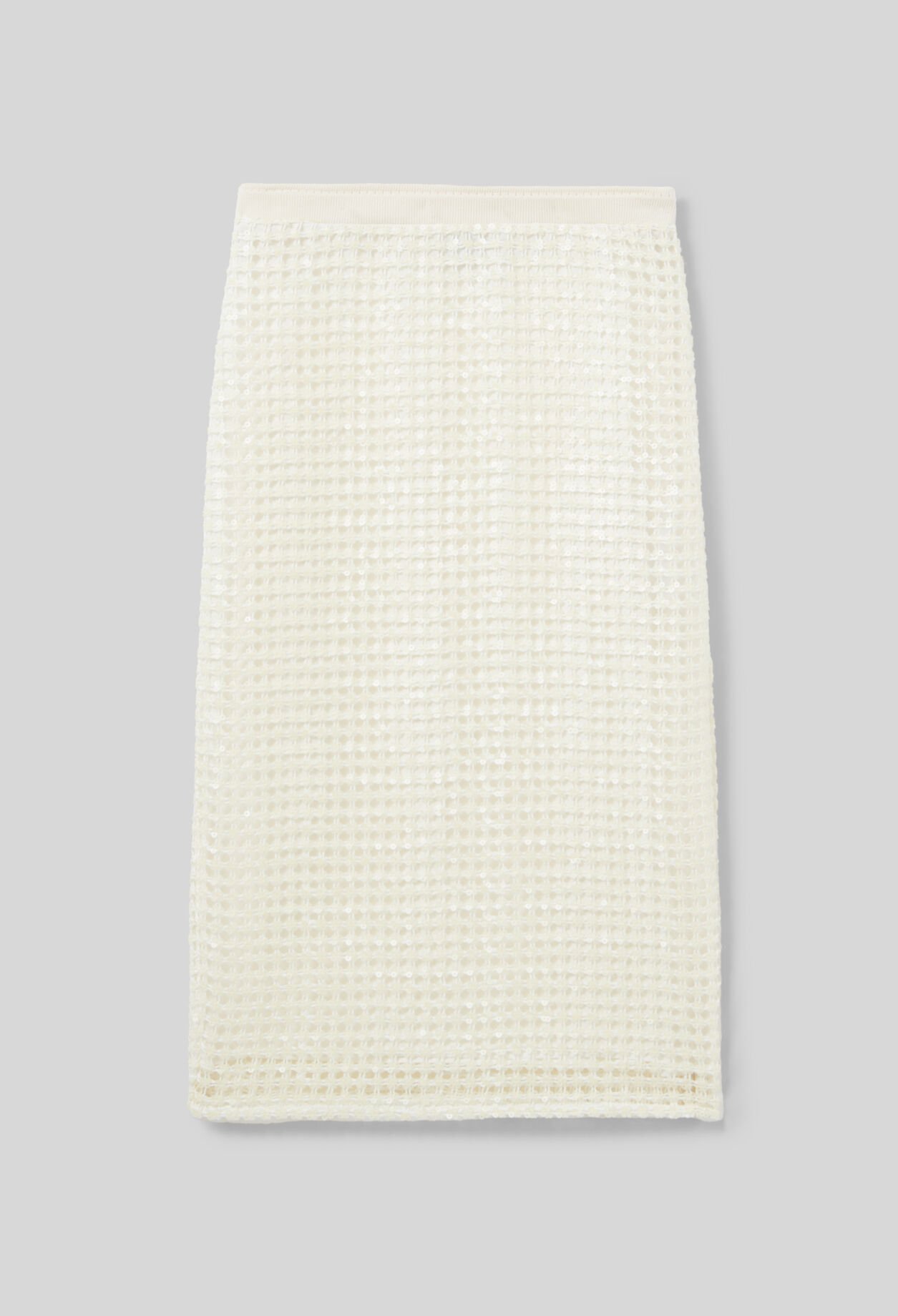 Falda midi de crochet