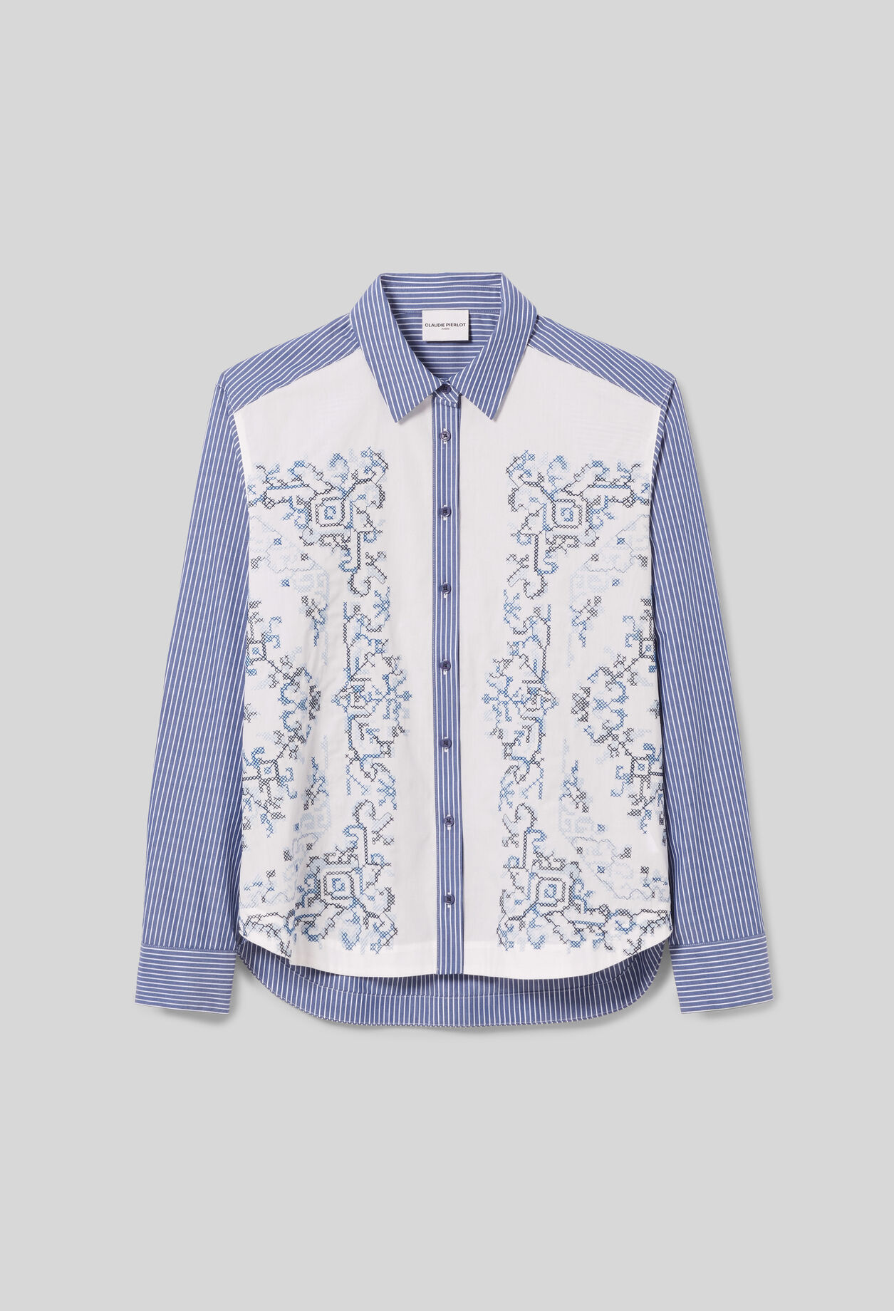 Camisa de algod&oacute;n a rayas