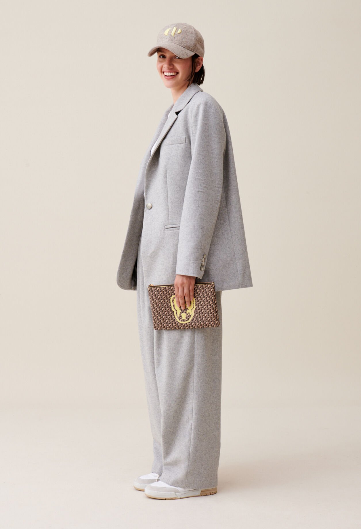 Chaqueta sastre gris lana mezclada