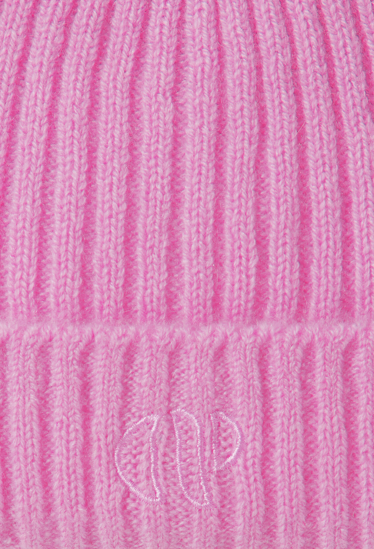 Gorro de canalé cachemir bordado CP