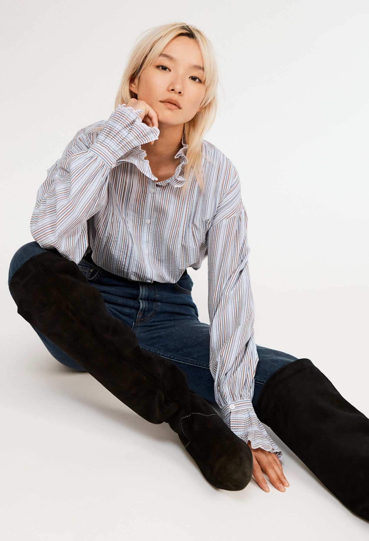 Camisa estampada oversize