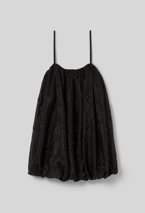 Vestido corto abullonado