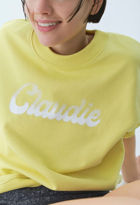 Sudadera amplia Claudie estampada