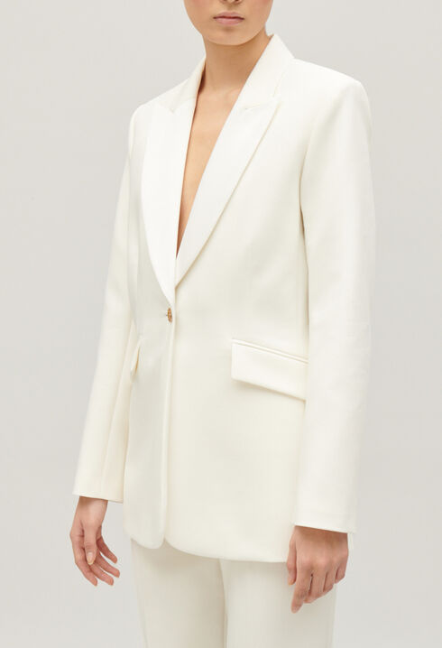 Chaqueta de sastre bimaterial