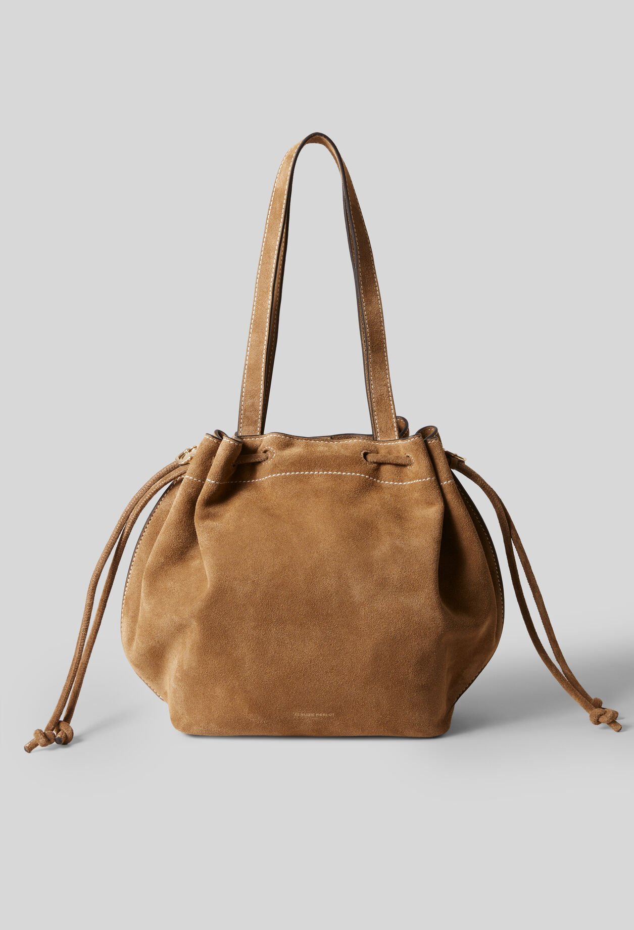 Bolso tote de cuero de ante