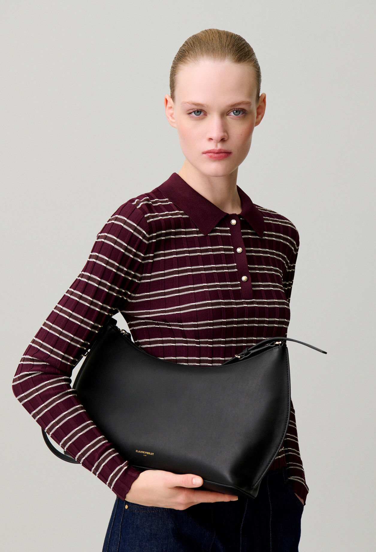 Bolso Azur M de piel lisa