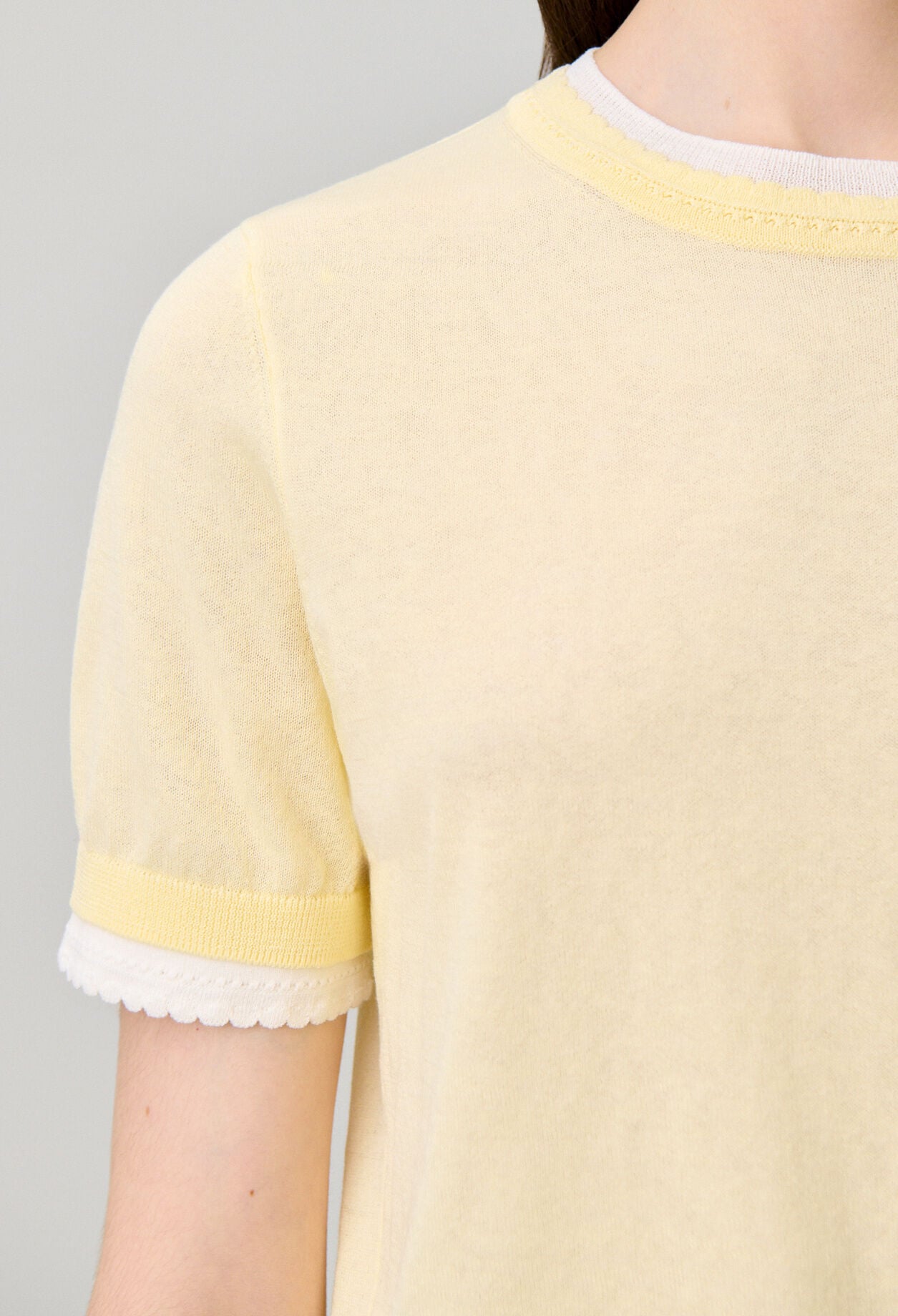 Jersey de punto en contraste