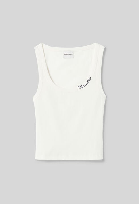 Top de tirantes de algod&oacute;n Claudie