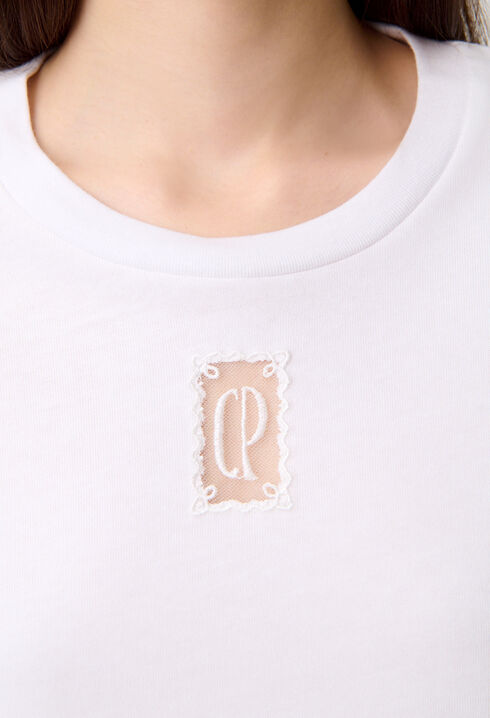 Camiseta ancha corta de algod&oacute;n
