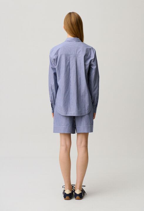 Camisa de algod&oacute;n a rayas
