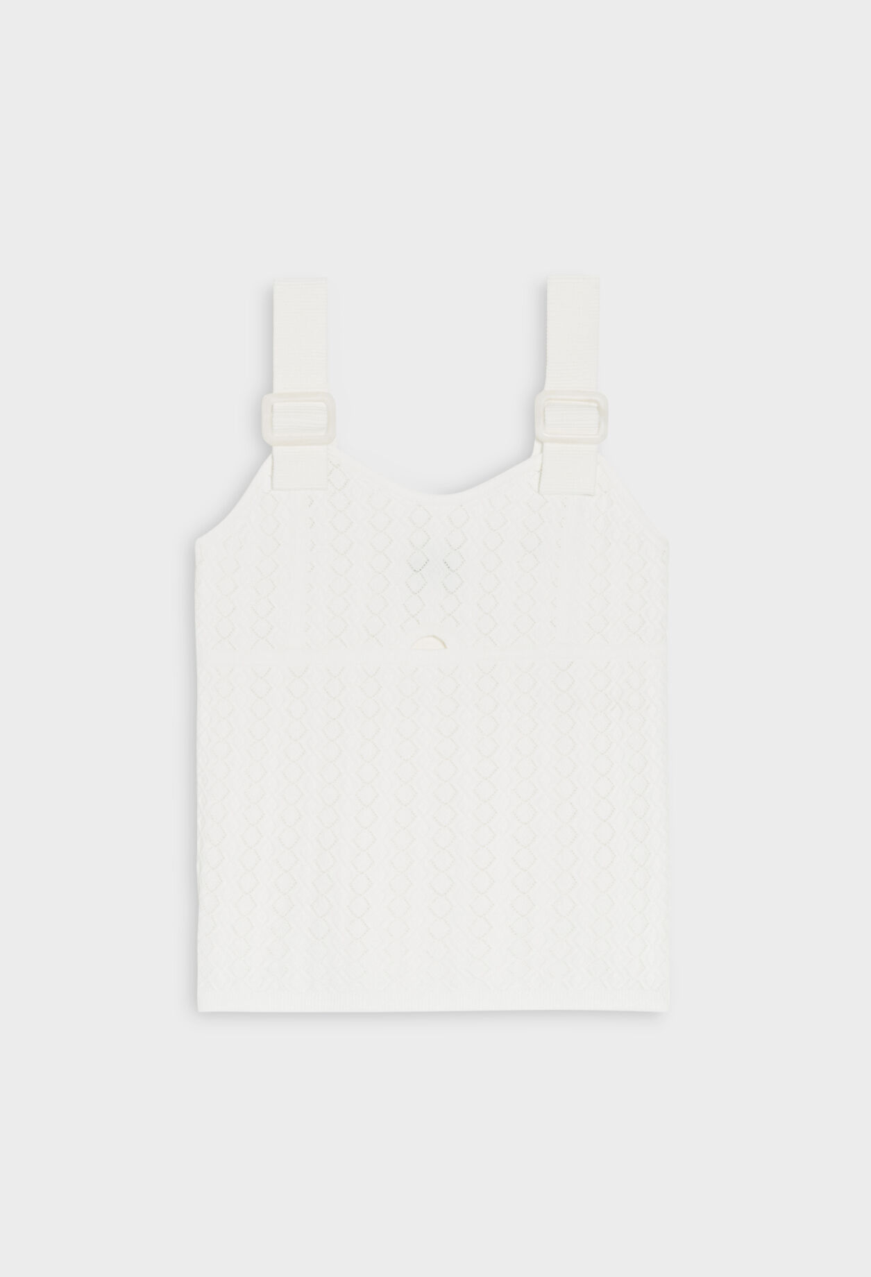 Camiseta de tirantes de punto crudo