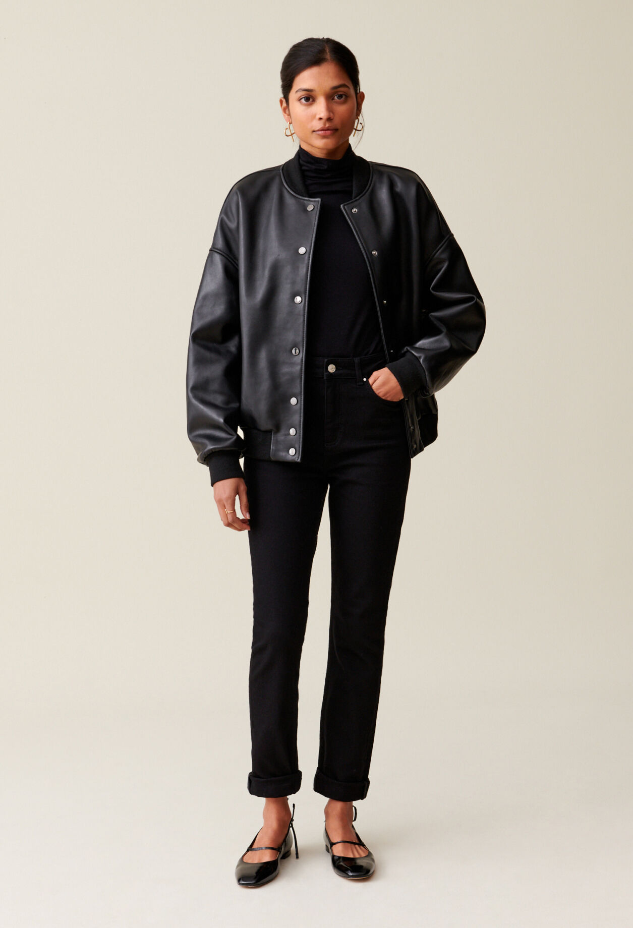 Chaqueta bomber cuero Jean Toto