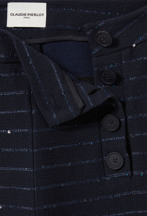 Pantalón de raya con botones
