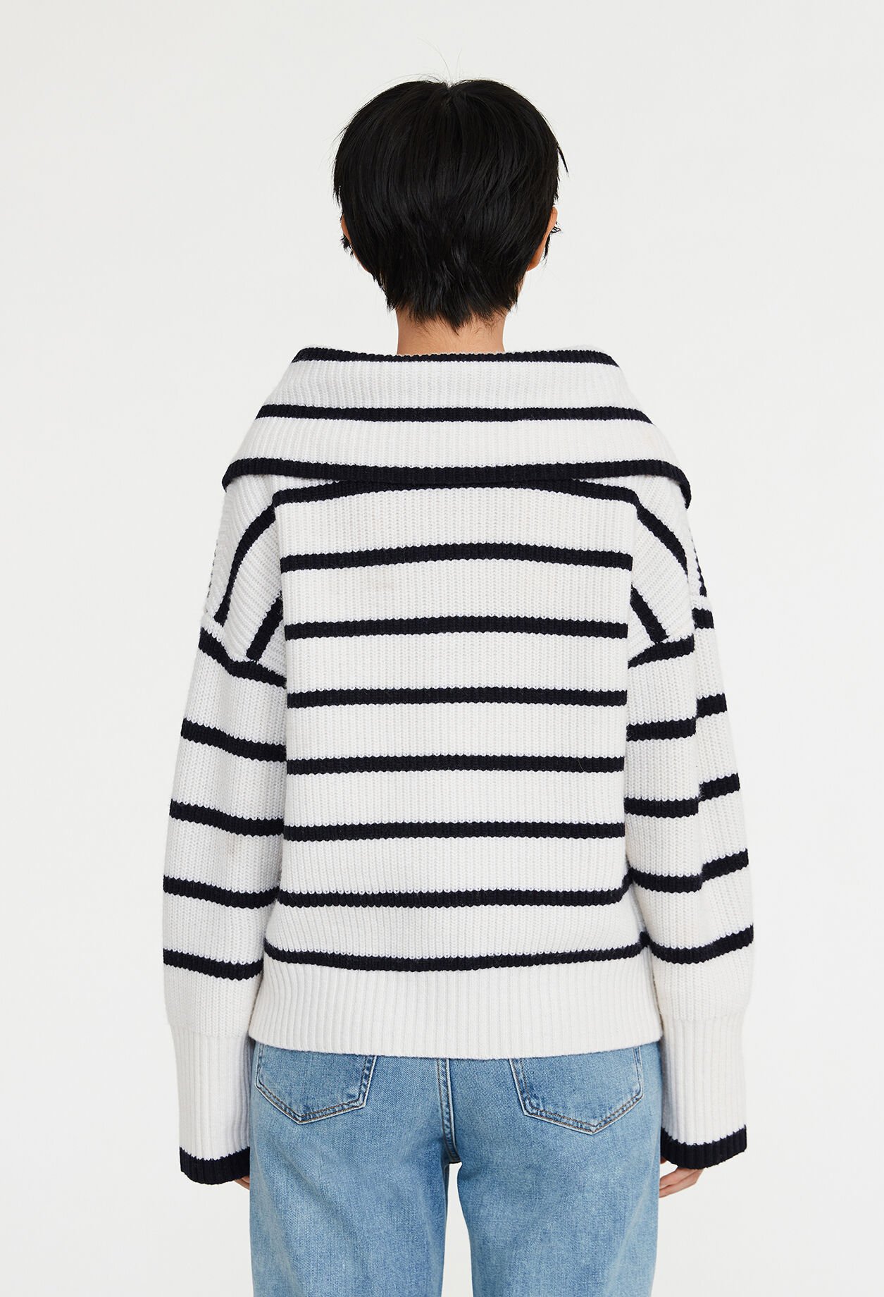 Jersey de rayas dos tonos lana